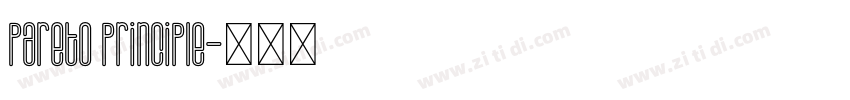 pareto principle字体转换 pareto principle字体转换